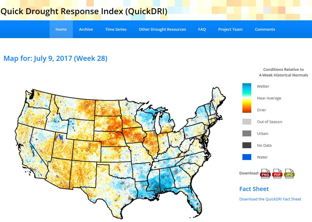 QuickDRI combines, analyzes 4 drought indicators to better 'see' conditions 