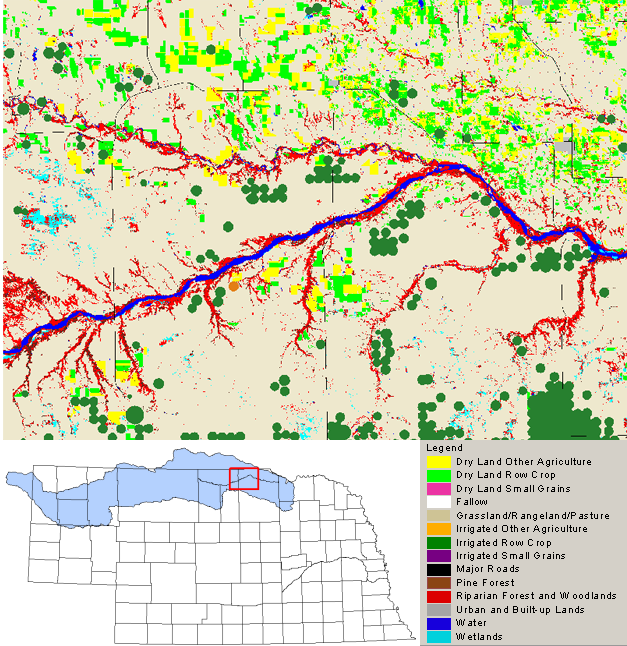Example of the 2000 Land Cover Classification for the Niobrara River Watershed