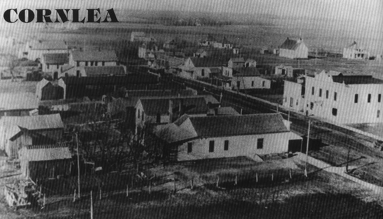 The Platte County town of Cornlea, Nebraska about 1912.