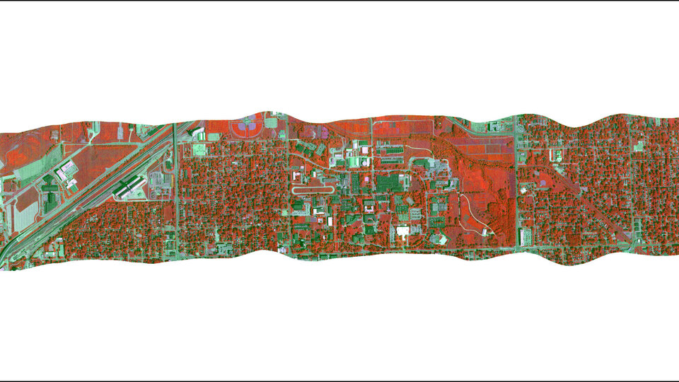 UNL East Campus airborne image