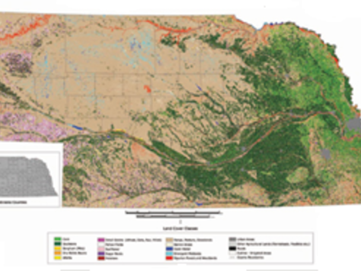 Nebraska landuse map for 2005